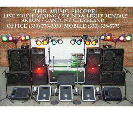 Cleveland Akron Canton Sound System, PA, Event Lighting, AV & Karaoke Rental is a Party Rentals service in Cleveland OH