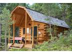 ROCKY MTN. LOG CABIN at SCENIC WILLIAMS LAKE near Salmon, Idaho