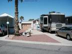 RV Lot with Shed Riverview RV Resort Bullhead City AZ