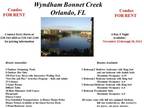 3br - Vacation Condo Orlando Florida (Wyndham Bonnet Creek) 3br bedroom