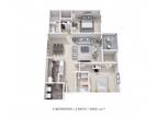 Hidden Lakes Apartment Homes - Two Bedroom 2 Bath-1000 sqft