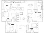 4 bed/4 bath lease available at University Trails!