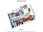 Concord Woods Apartments - One Bedroom One Bath - 723SqFt