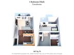 Concord Woods Apartments - One Bedroom Townhome - 633SqFt