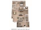 Chesapeake Glen Apartment Homes - One Bedroom w/ Den - 880 sqft