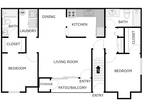 LAKE VILLAGE APARTMENTS - 2 Bedroom 2 Bathroom Deluxe
