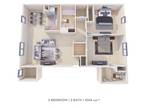 Camp Hill Plaza Apartment Homes - Two Bedroom 2 Bath - 1,044 sqft