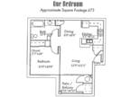 DOVER WOODS SENIOR APARTMENTS - 1 Bedroom 1 Bath 50%