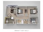 Riverside Towers Apartment Homes - Three Bedroom 1.5 Bath - 1,083 sqft