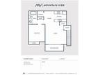 Mountain View - Plan A - 1 Bedroom 1 Bathroom