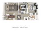 Village Square Apartments and Townhomes - Two Bedroom - 795 sqft