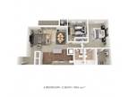 Tamarron Apartment Homes - Two Bedroom 2 Bath - 950 sqft