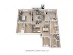The Landings at Meadowood Apartment Homes - Two Bedroom 2 Bath- 1,205 sqft