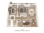 Park Towers Apartment Homes - Two Bedroom 2 Bath- 1040 sqft