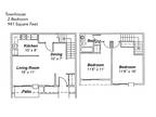 Trailside Apts and Townhomes - 2 Bedroom Townhouse (Tax Credit)