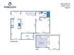 Wimbledon Apartments - 1 Bed, 1 Bath Loft - 828 sq ft