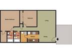 Crosscreek Apartments - 2 Bedroom 2 Bathroom Upper