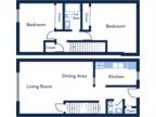 Willowbrooke Apartments - 2 Bedroom, 1.5 Bath Townhome 1,000 sq. ft.