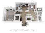 Copper and Quarry Village - Q - 1BR 1BA (750sf)