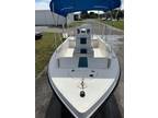 Bay boat stump knocker skiff 90hp Etec jack plate
