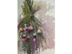 Large Original Oil Floral, Contemporary Painting, 30"x40" Gallery wrapped