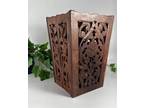 Vintage Wooden Hand-Carved Umbrella Stand Holder Folk Art Hand Crafted_Collapses