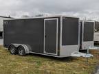 2024 DuraBull 7x16 Enclosed Barn Doors Alum. Wheels