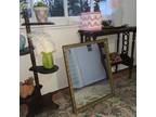 Vintage Rectangular Gold Retro Ornate Mirror