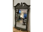 Ethan Allen Vintage 1966 Portsmouth Baumritter 27" Dark Green Wall Mirror