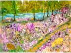 HOYT Original Painting "ODE TO MONET" LANDSCAPE IMPRESSIONIST