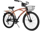 Huffy Airway 26 Inch Men's 6 Speed Cruiser Bike - Aluminum Frame - Copper/Black