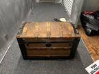 Wooden Chest Storage Trunk Box Antique Look Wood Vintage