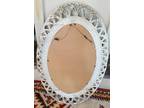 Vintage Burwood Mirror Painted Gold Ornate Wall Mirror 29.5" x 19"