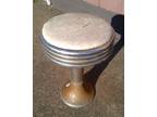 Vintage Soda Fountain or Diner Chrome Swivel Bar Stool 1950s Number 2