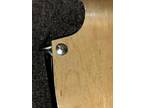 Fritz Hansen Mid Century Chair molded seat, marked, supported 29H 18W 18W