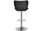 2/4 PCS Bar Stools w/Shell Back PU Leather Back Adjustable Swivel Stools