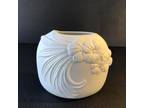 M. Frey for AK Kaiser Optic Art Vase Germany Matte Bisque White 4" height