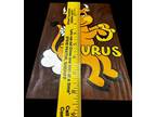 Vintage Retro 1970's Taurus Wood Wall Hanging Hand Painted