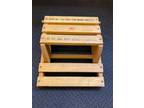 Vintage 1984 Children's Wooden Chair Step-R-Sit Stool Combo