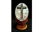 Rare vintage desk top crucifix from Bethlehem