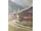 Erwin Kettemann (1897-1971) Listed, Large Signed 1922 Oil – Cabin in Misty