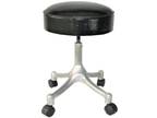 1960s Vintage Industrial Height Adjustable, Rolling Metal Stool ~ $0 Shipping