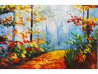 Morning Fog Impressionist Landscape Oil Painting Reproduction After Leonid