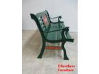 Cast Iron Coca Cola Fountain Service Sign Bench