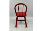 Antique 1940's The Appleton Line Furniture Co. Red Children’s Rocker/Doll