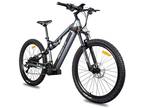 Electric Bicycle Ebike 27.5inch e-Mountain Bike 500W 48V City EMTB 27 Speed Gray