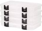 Plano ProLatch 3700 StowAway, Clear and Black, ProLatch Locking System, 4-Pack