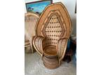 Rattan serpent throne king cobra peacock chair