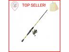 Lew's (HS2060L-2) Hypersonic Spinning Reel and Fishing Rod Combo, 6-Foot 2-Piece