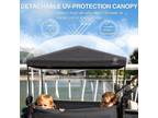 EVER ADVANCED Foldable Push Pull Wagon Stroller for 2 Kids Side Access & Canopy
